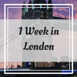1 week in London Itinerary Pinterest Graphic
