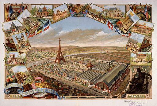 View of Exposition Universelle (Universal Exhibition), Paris, France, 1889