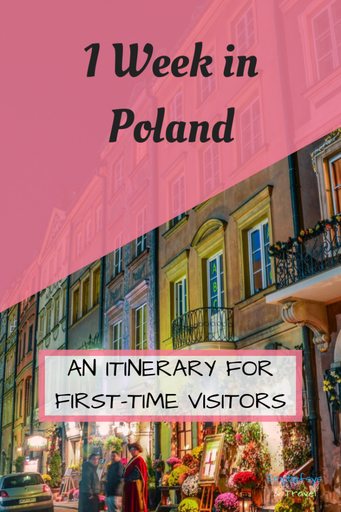 Pinterest Graphic for 1 week in Poland