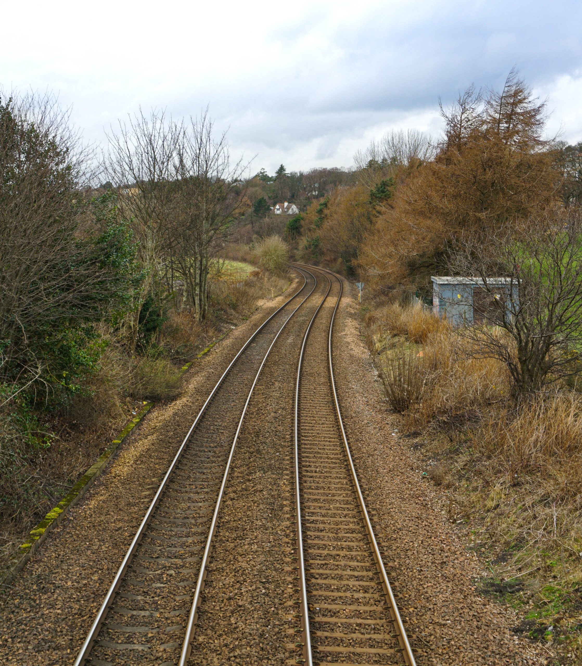 View of railway tracks