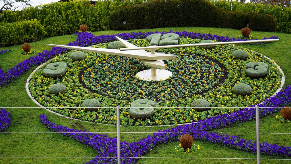 The Flower Clock in Geneva