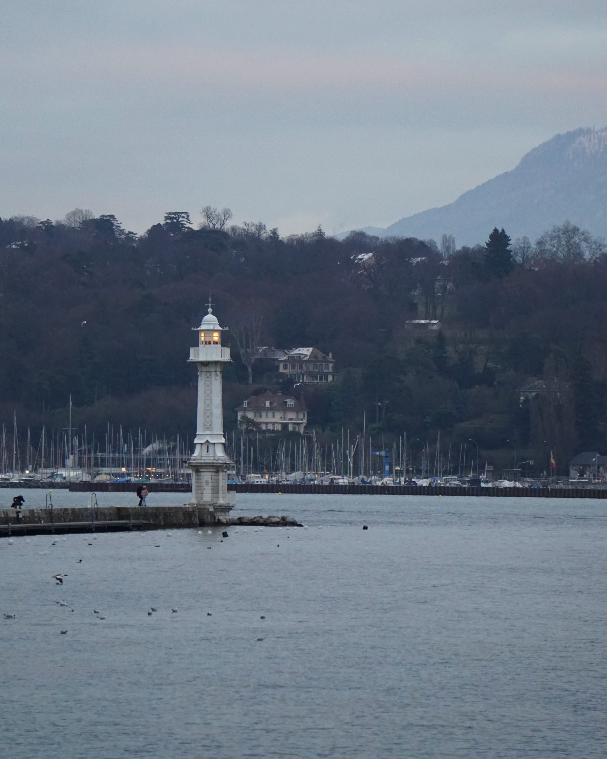 A lighthouse in Geneva