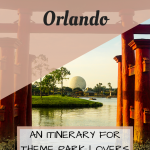 1 Week in Orlando Itinerary Pinterest Graphic