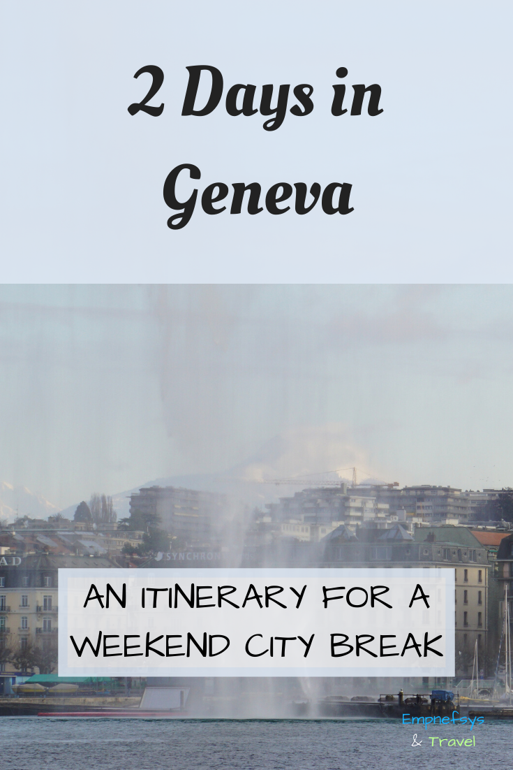 2 days in Geneva Itinerary Pinterest Graphic