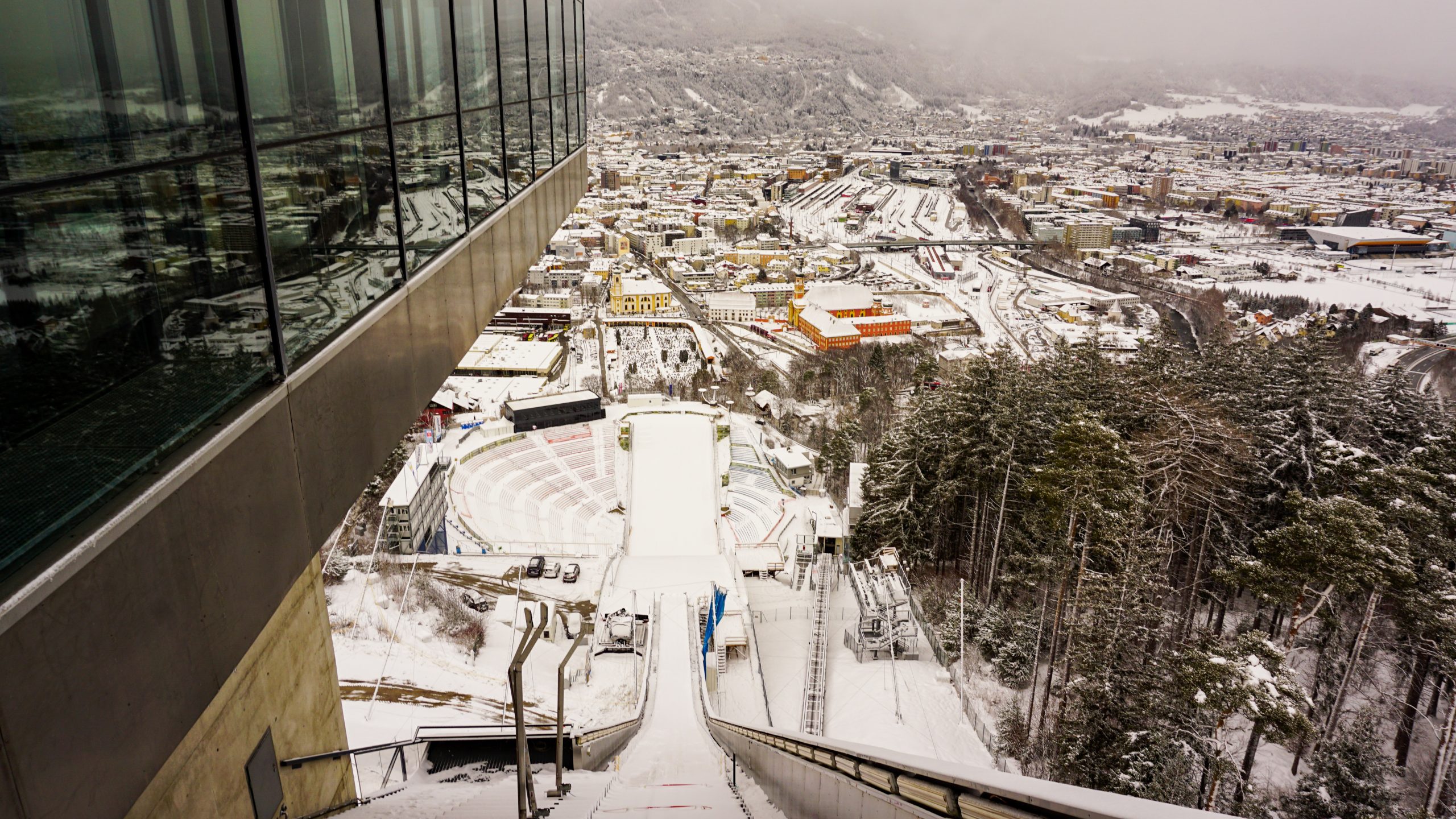 Bergisel Ski Jump platform and view