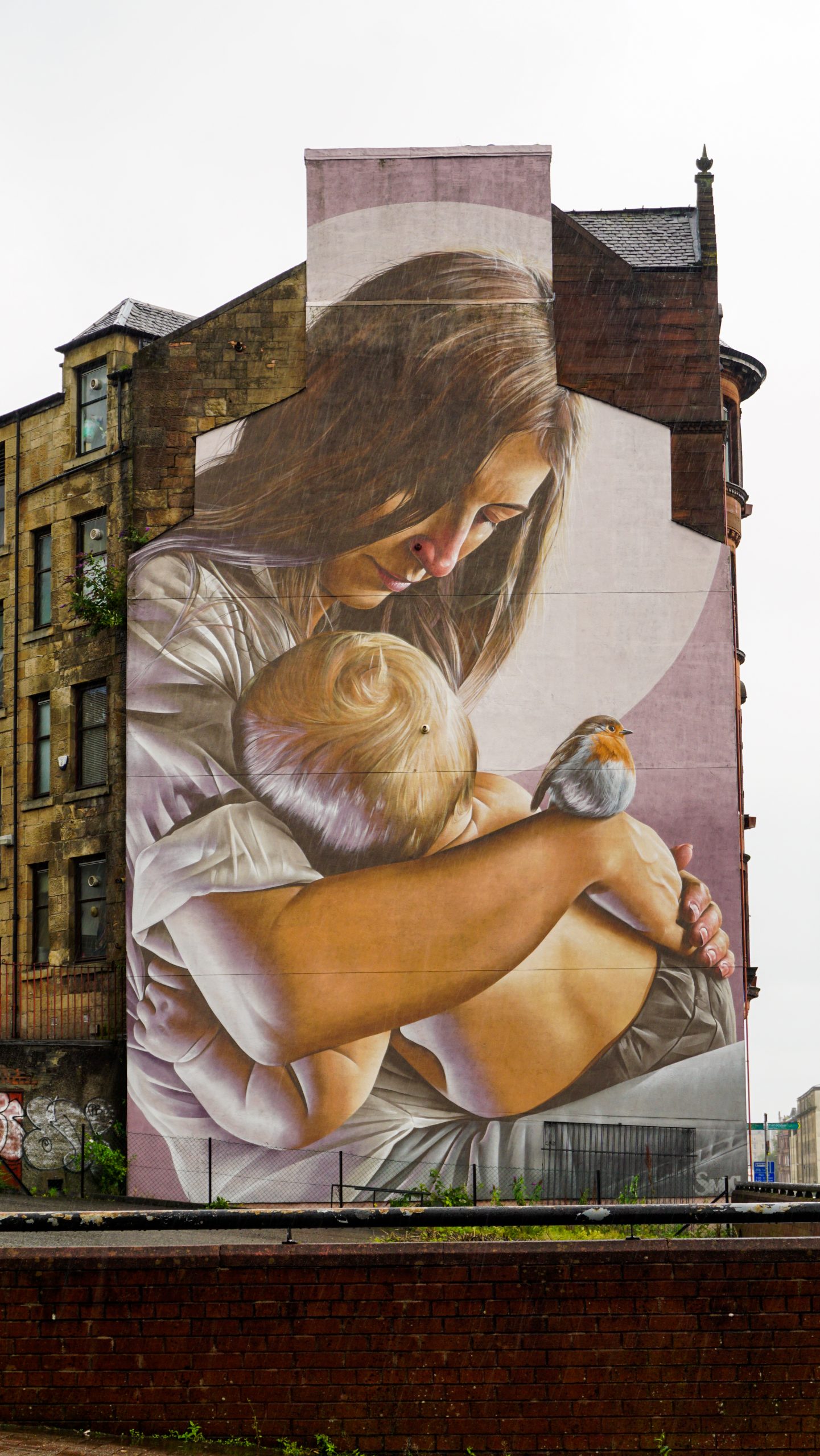 St Enoch and Child Mural