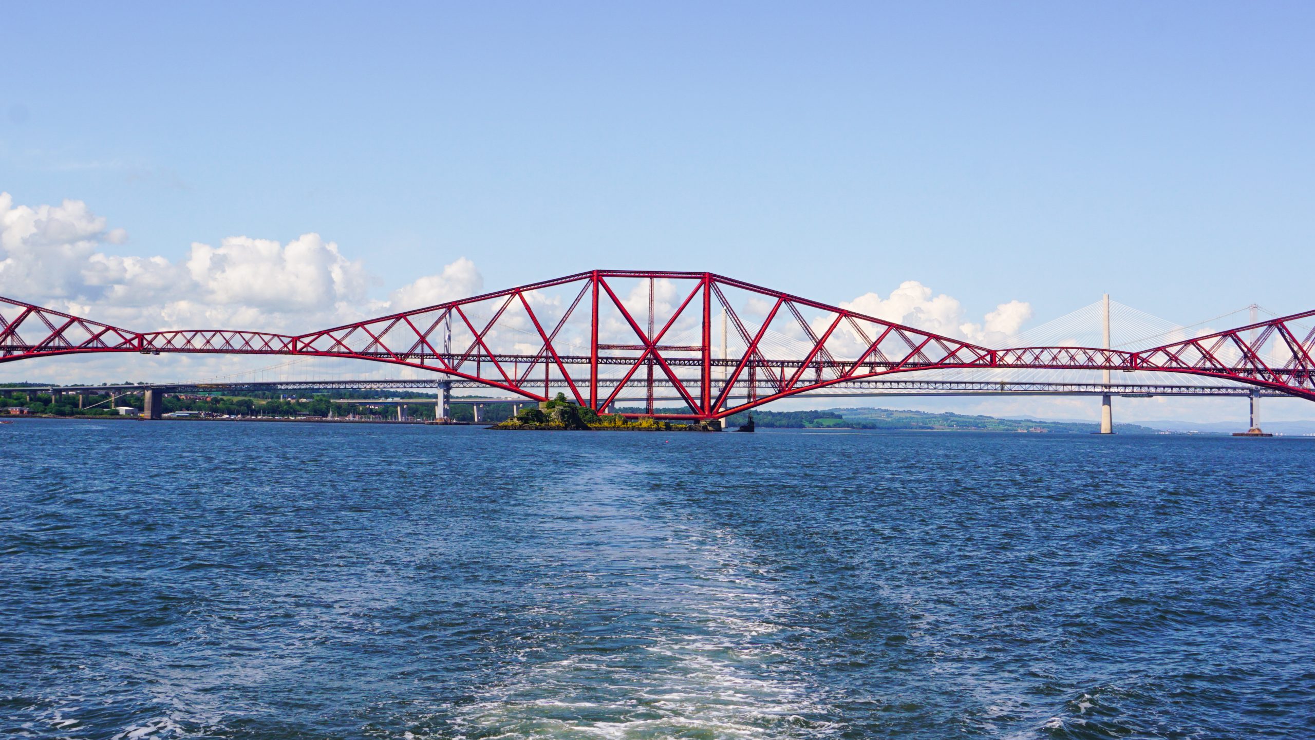 Forth rail bridge from the boat