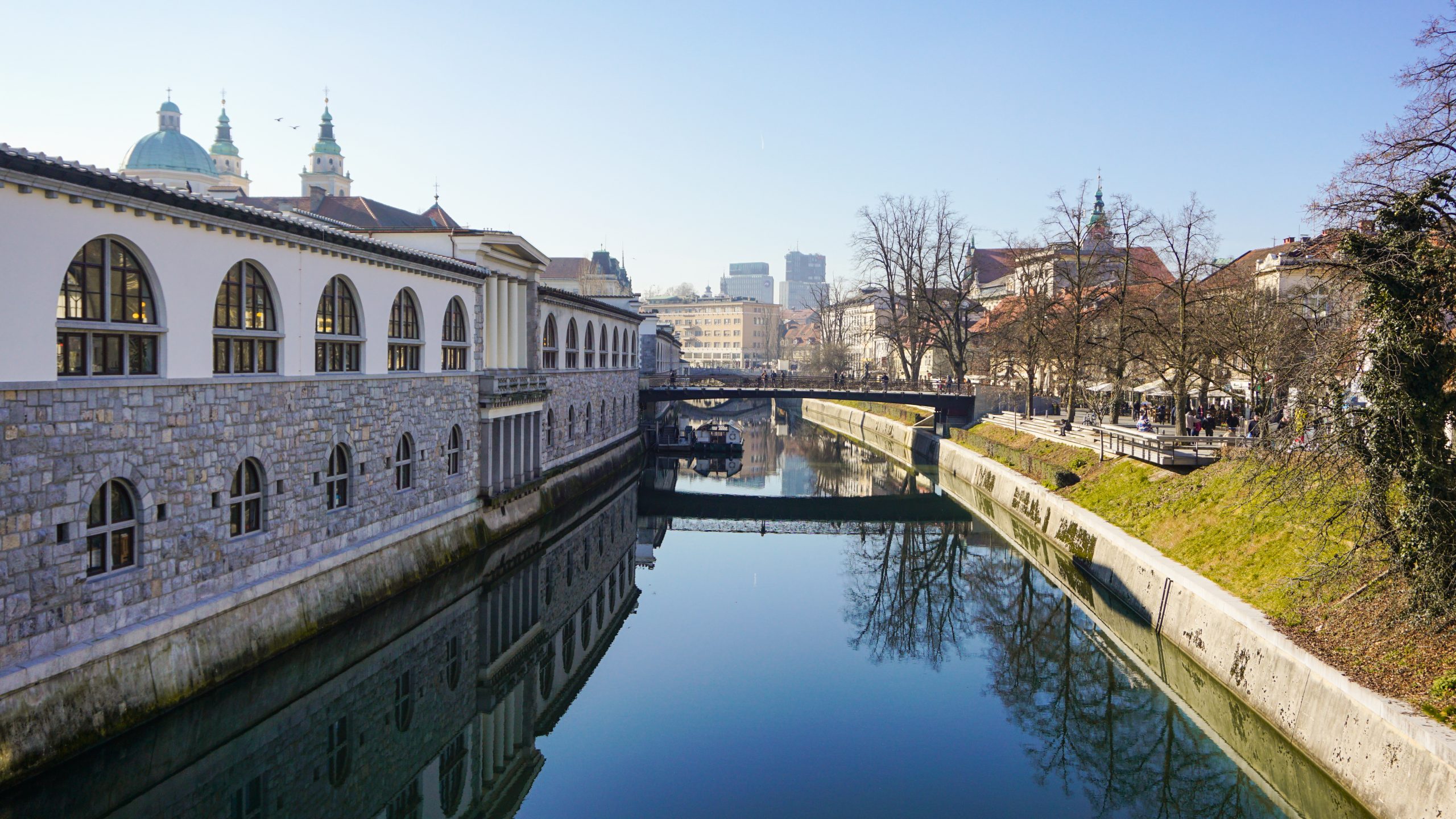View of the Ljubljanica River to introduce 3 days in Ljubljana itinerary