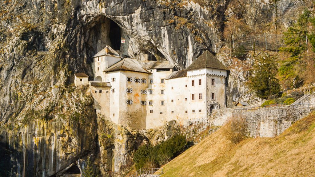 A castle built in a cave