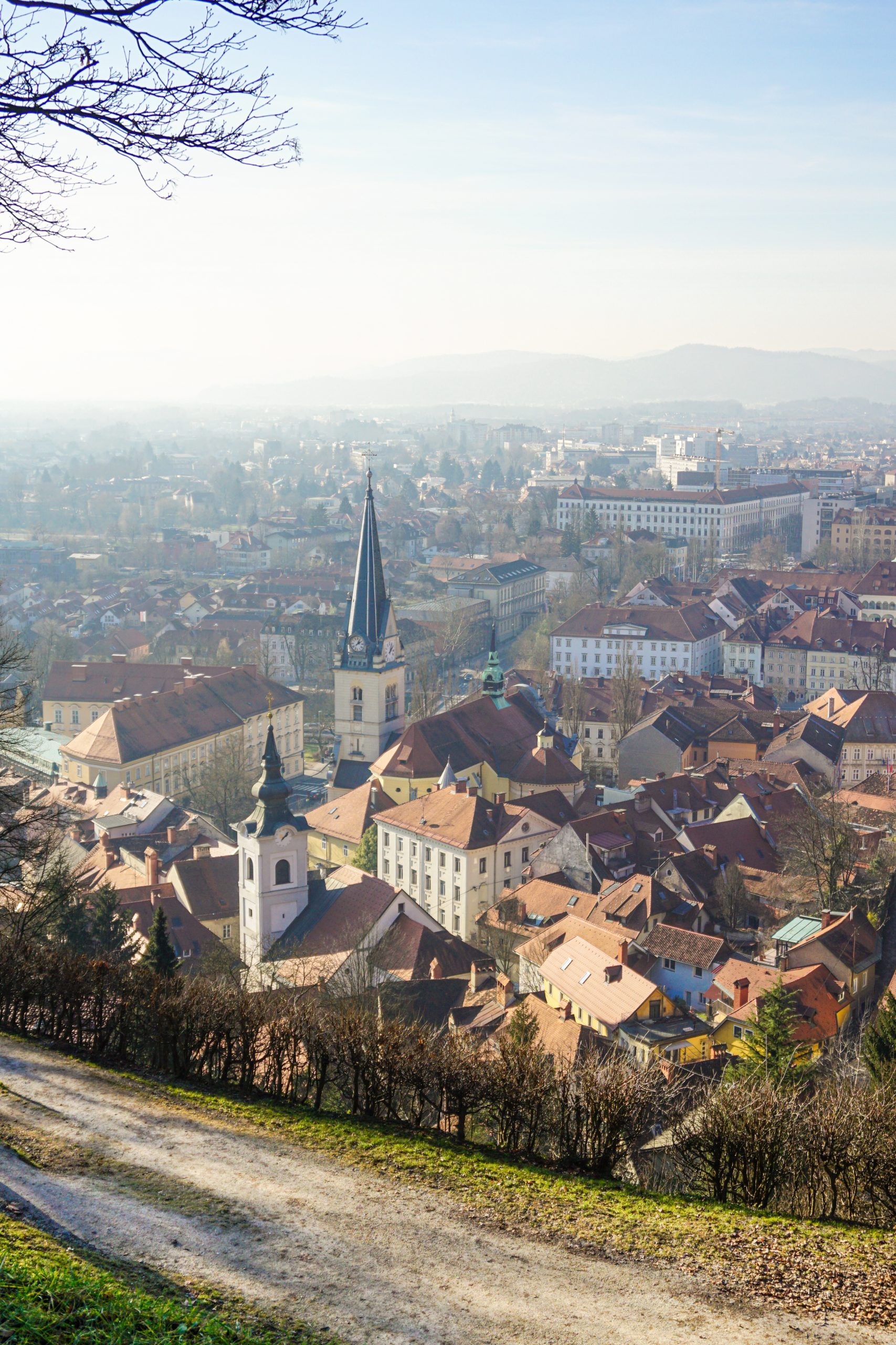 View of Ljubljana from the Castle Hill