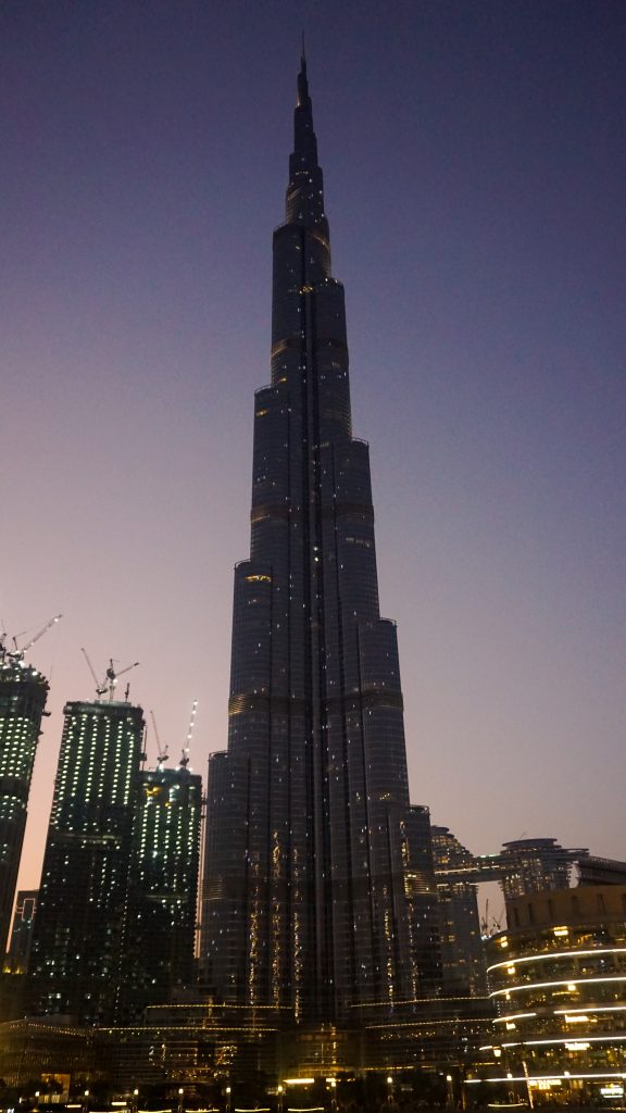 Burj Khalifa after sunset