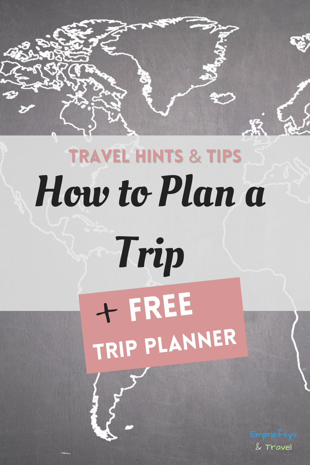 How to Plan a Trip Pinterest Graphic
