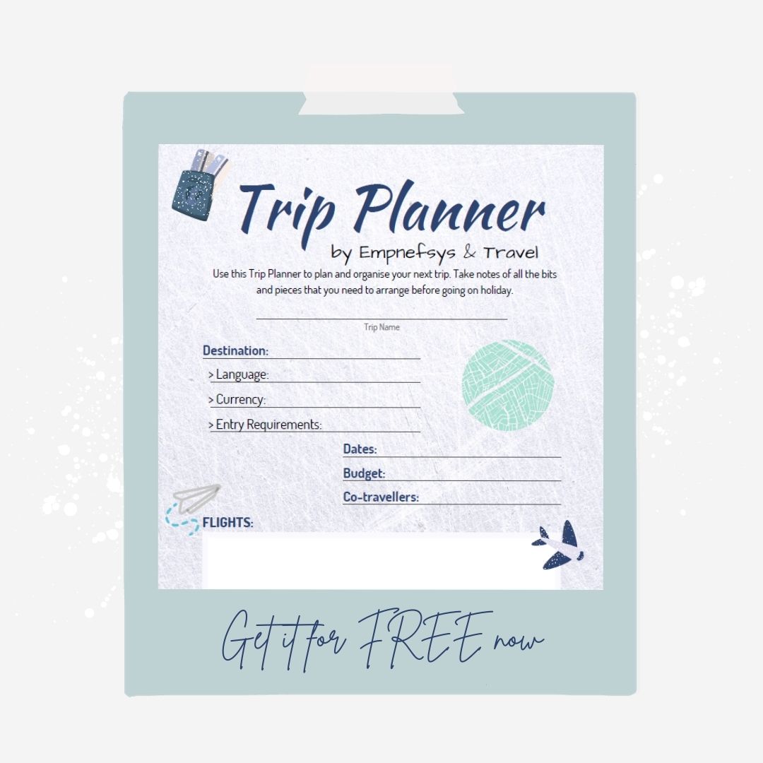 A screenshot of the Free Trip Planner