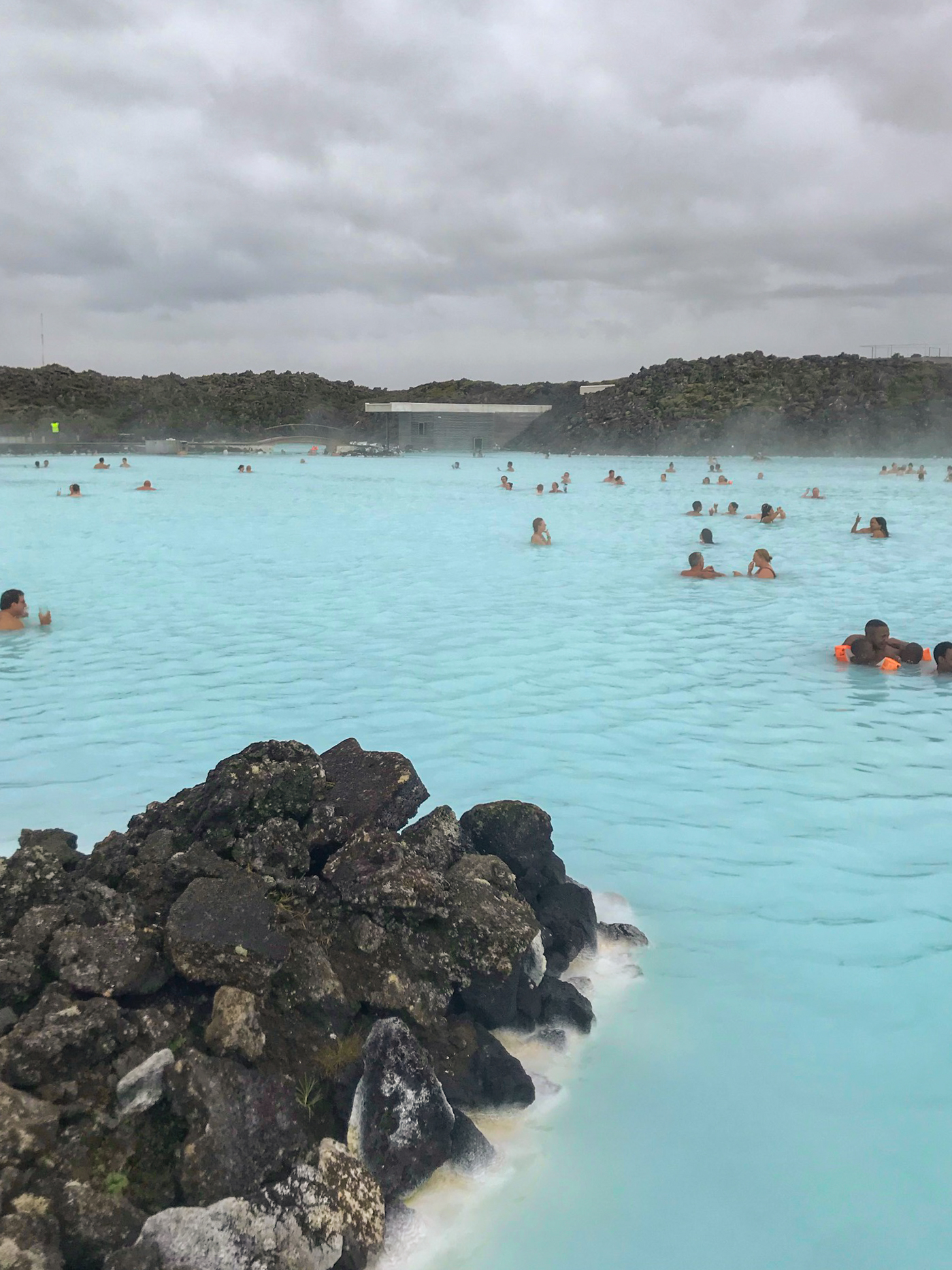 Pool area at the Blue Lagoon in Iceland