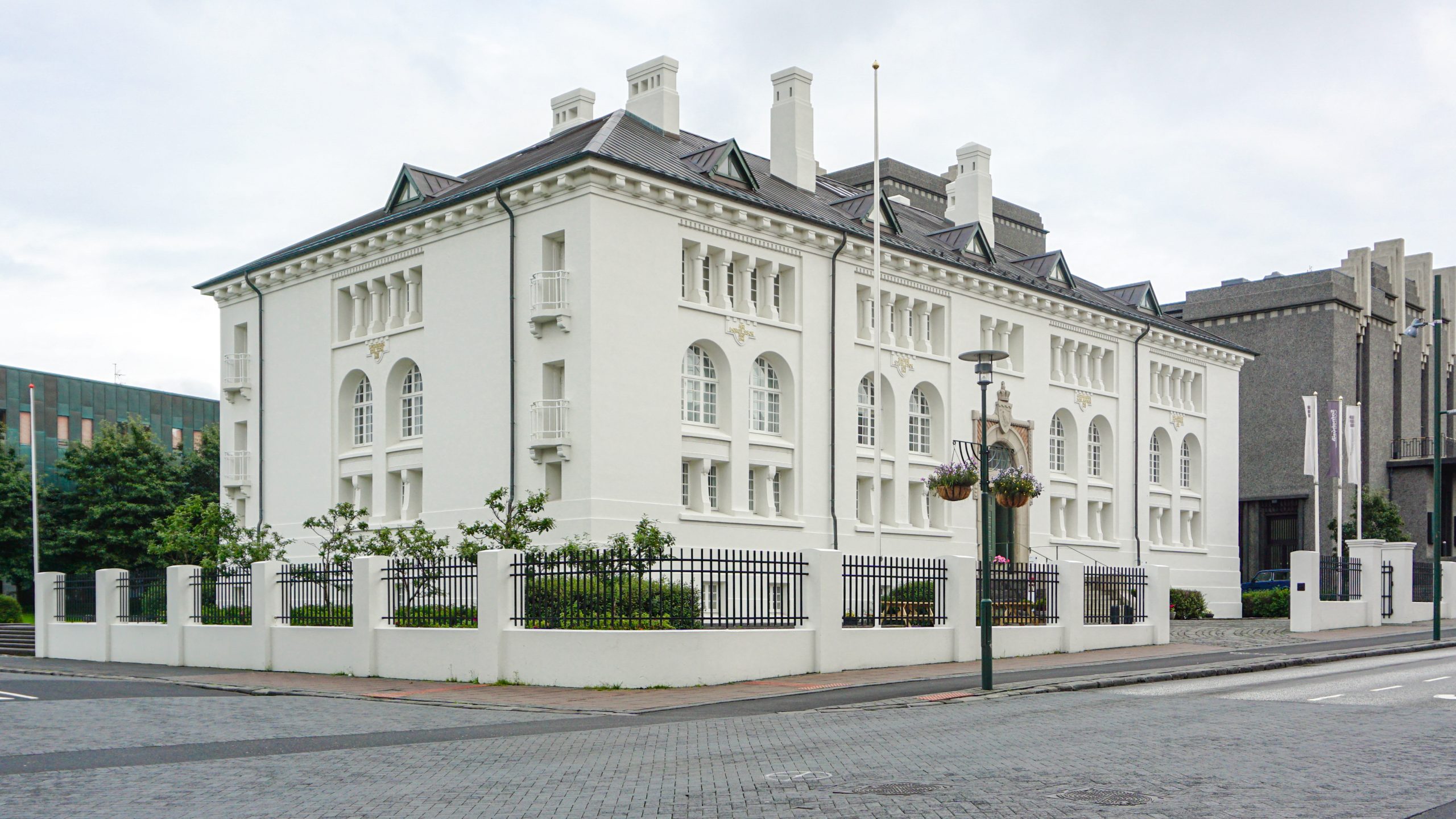 The white neo-classical building of Culture House