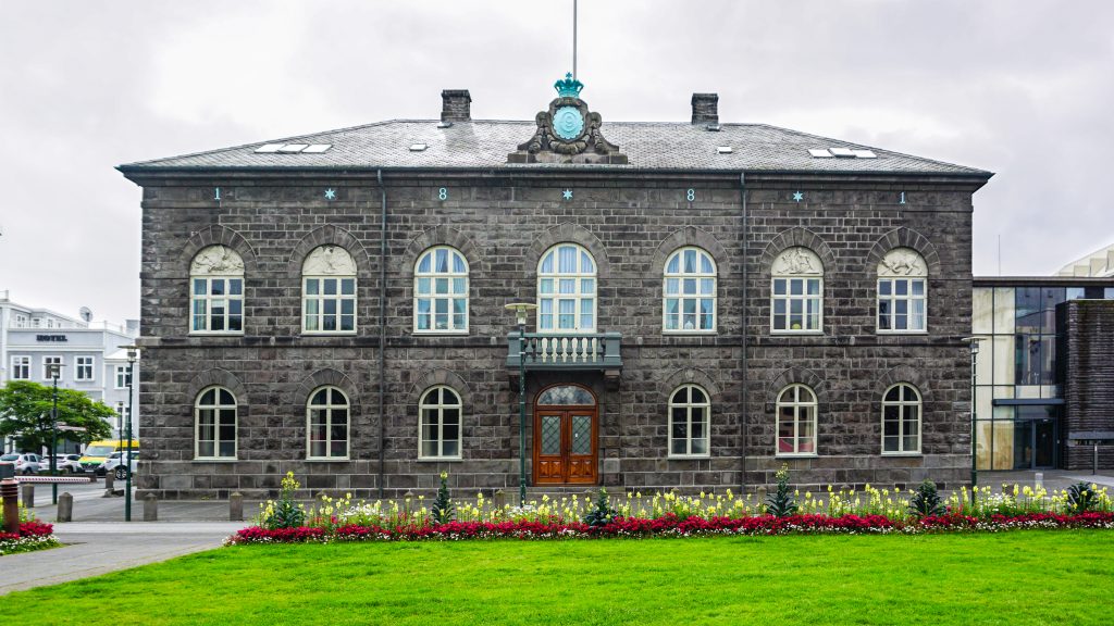The Parliament Building in Reykjavik