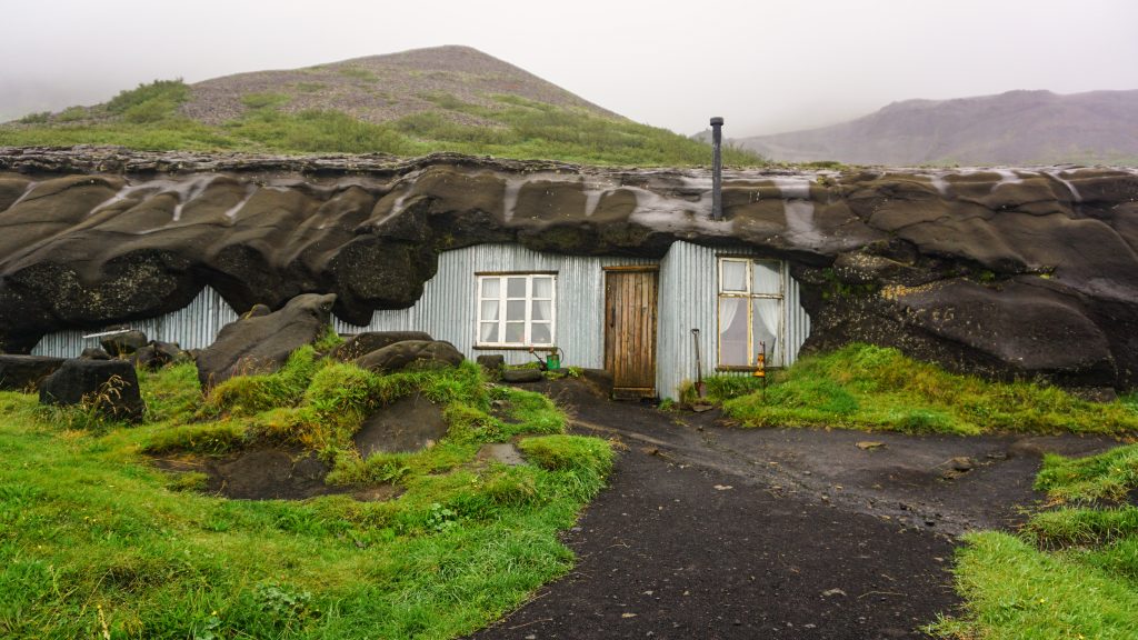 The entrance to The Cave People activity in Iceland's Golden Circle