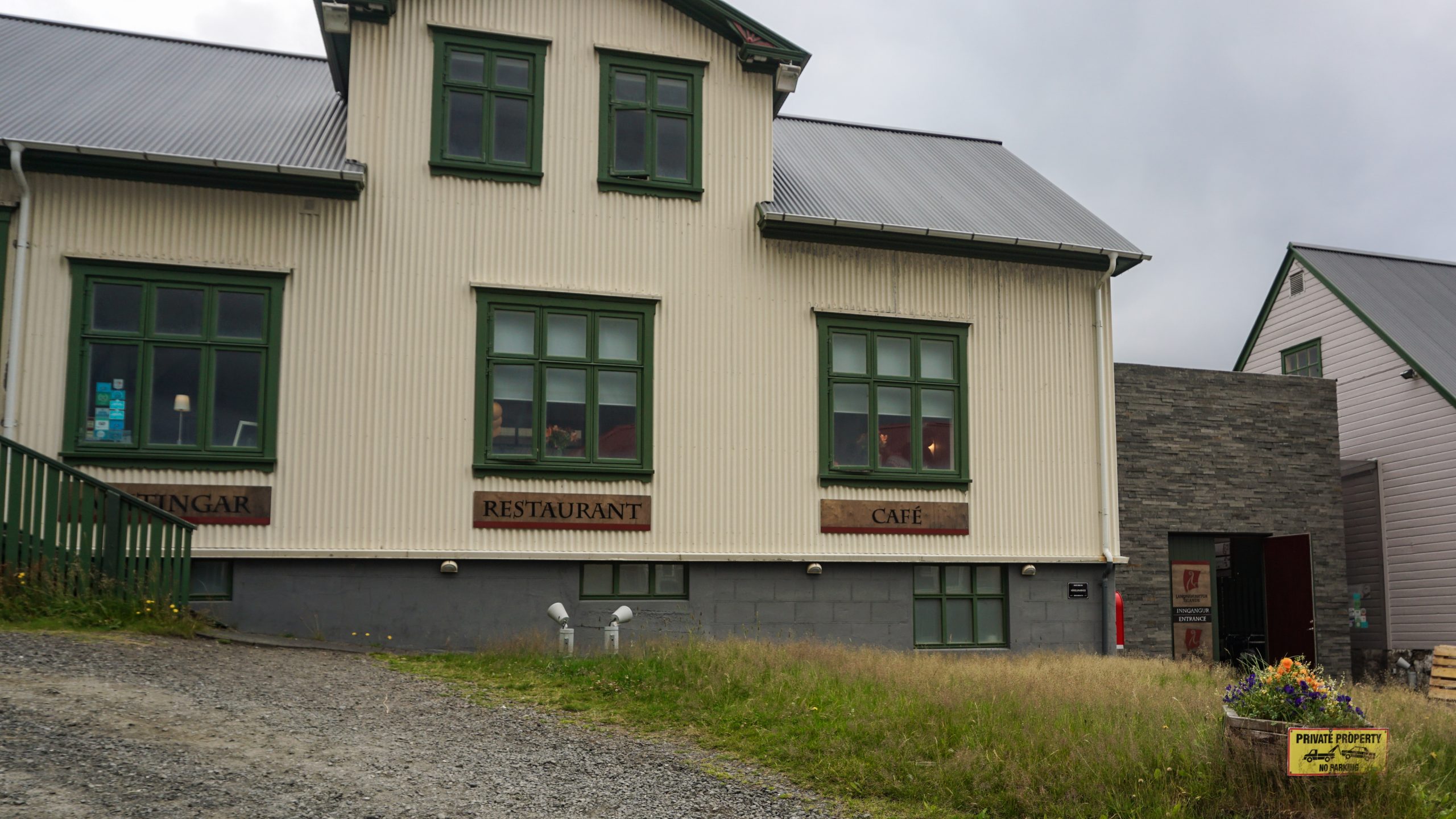 The exterior of the Settlement Centre in Iceland