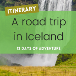 Pinterest Graphic for 12 Days in Iceland Road Trip Itinerary