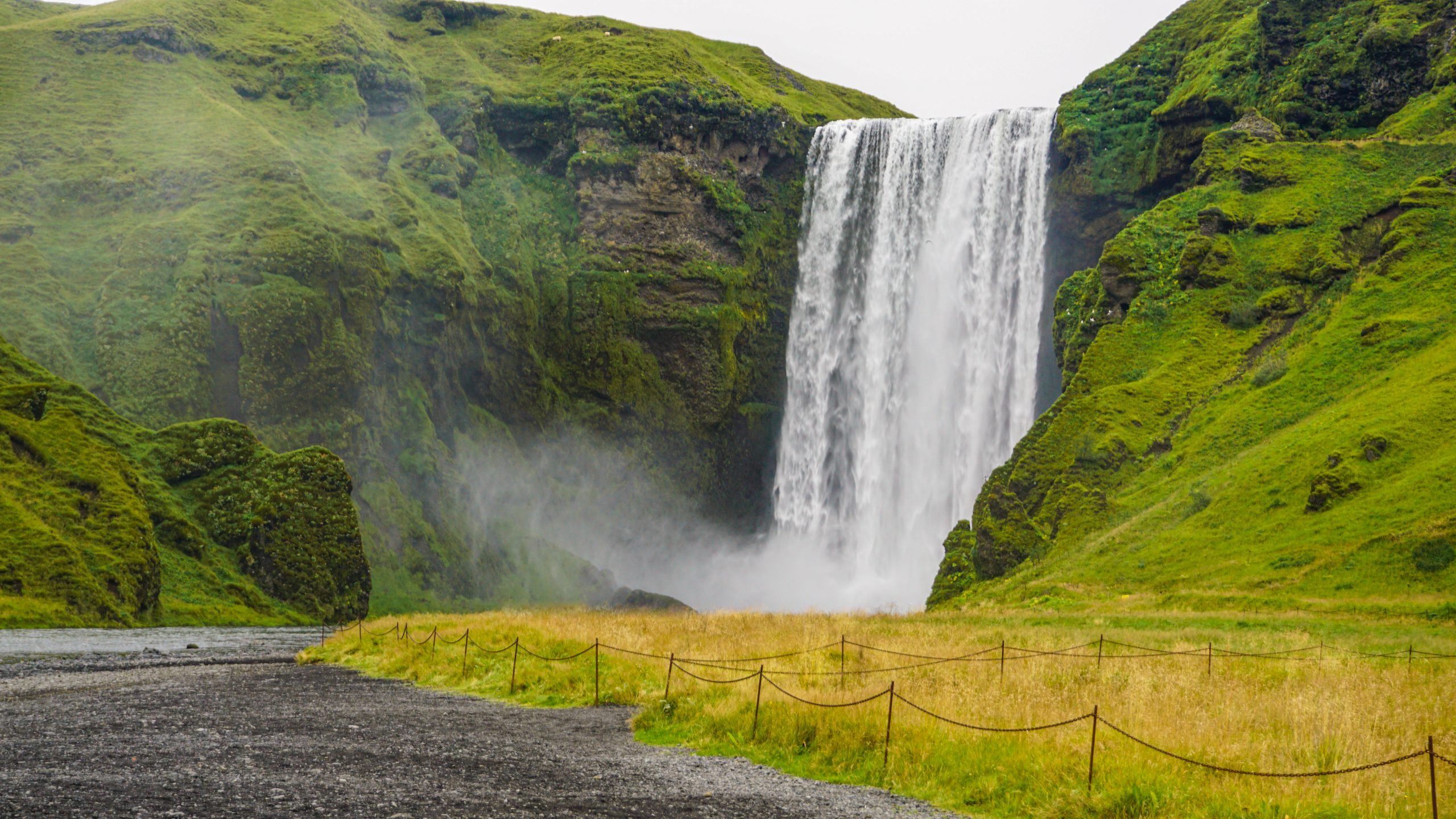 Featured image for the 12-day iceland road trip itinerary post showing a waterfall